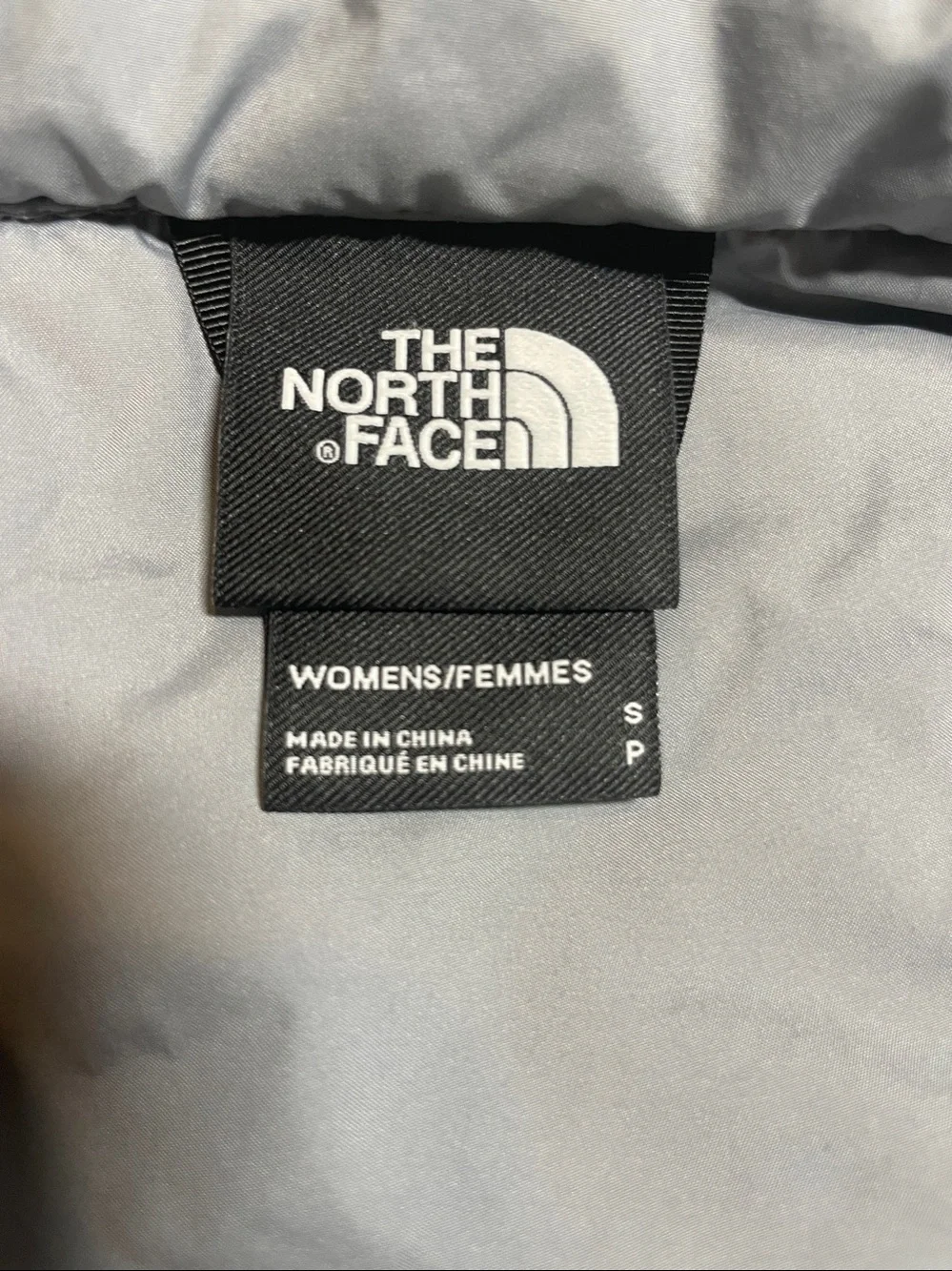 The North Face Women's Light Silver Quilted Puffer Jacket